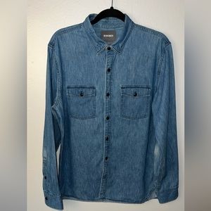Bonobos - Mens Jean Button Up Long Sleeve (Large)